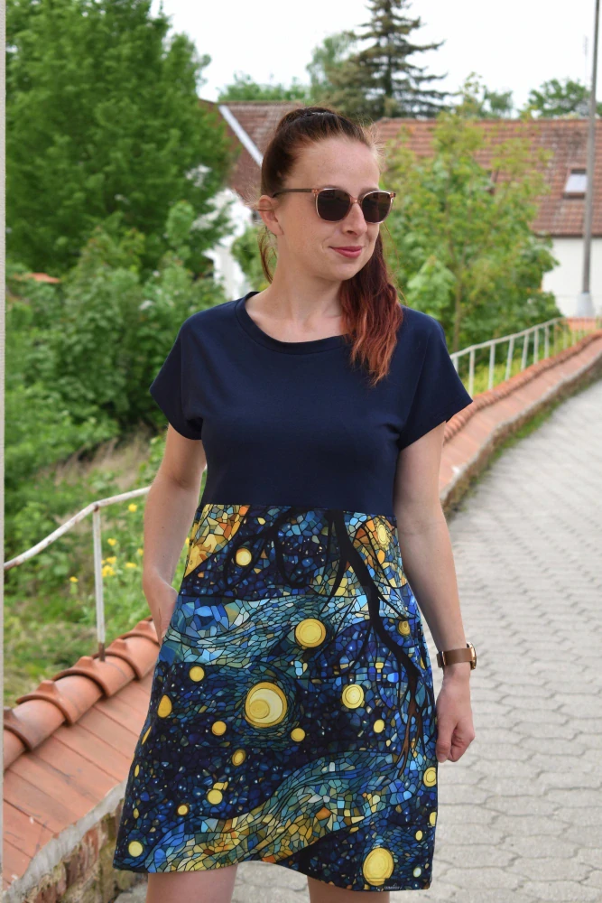 Šaty Lucy - Hvězdná obloha