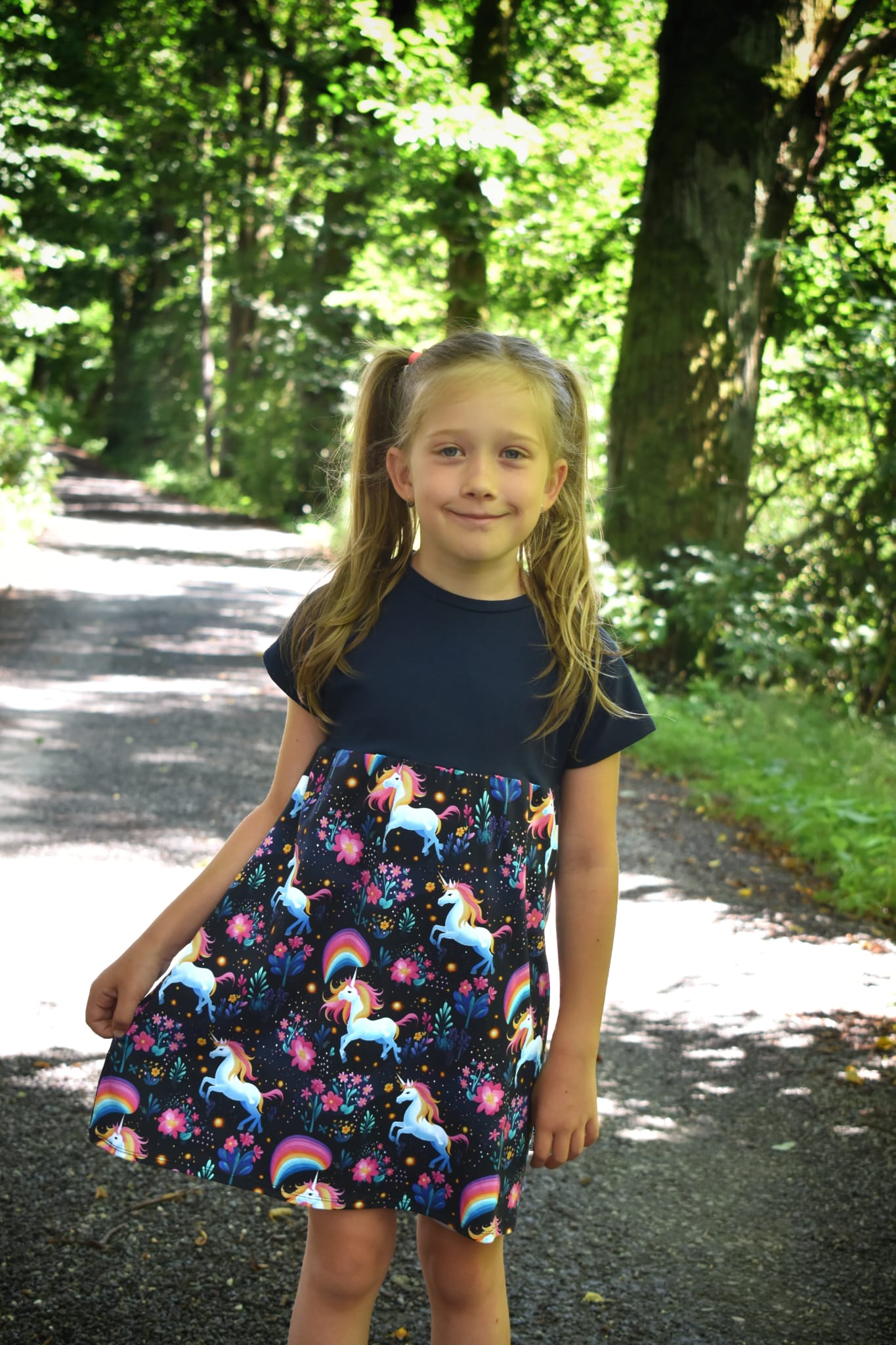 Dětské šaty Little Lucy - Noční jednorožci 