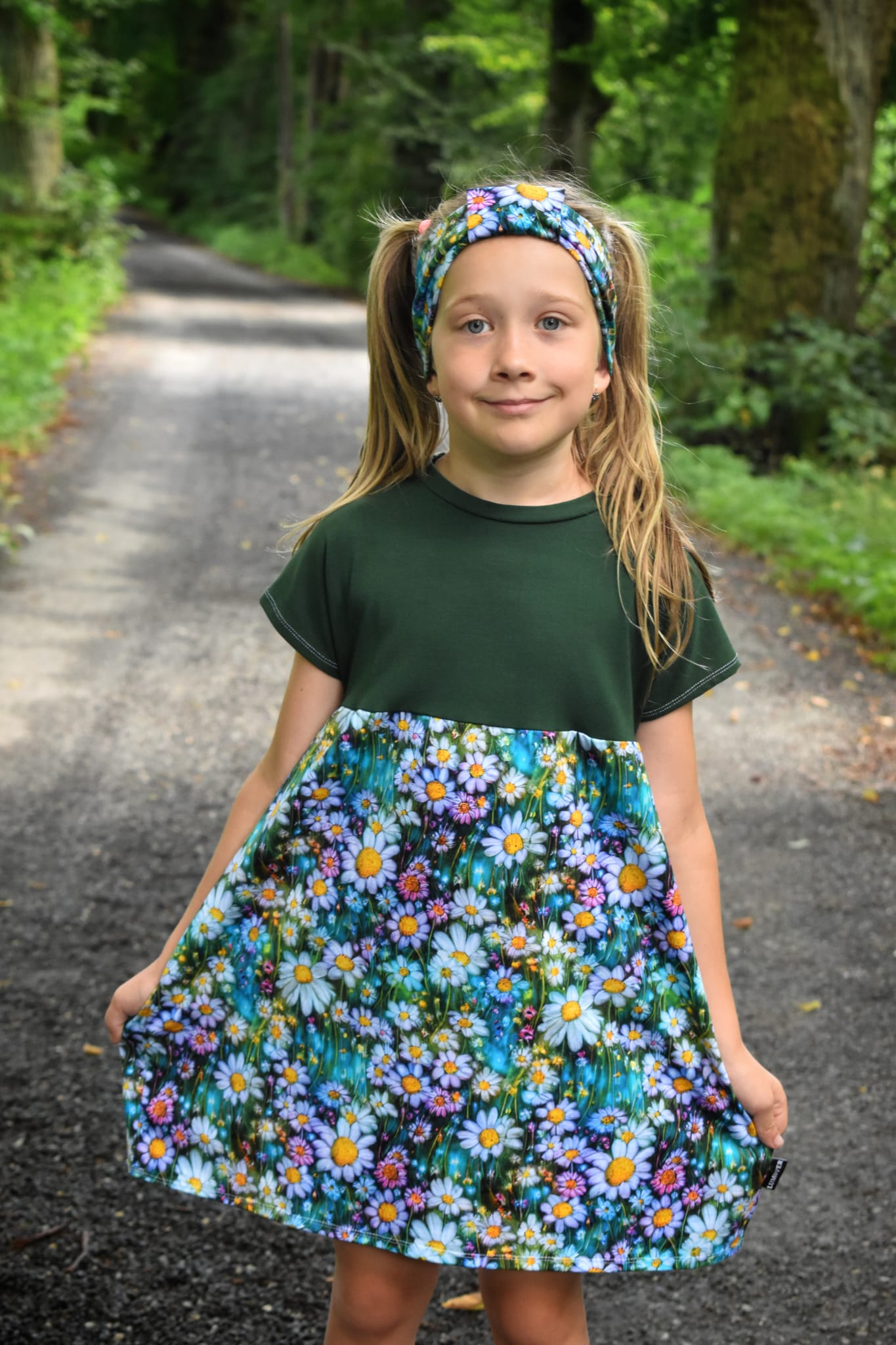Dětské šaty Little Lucy - Kopretiny