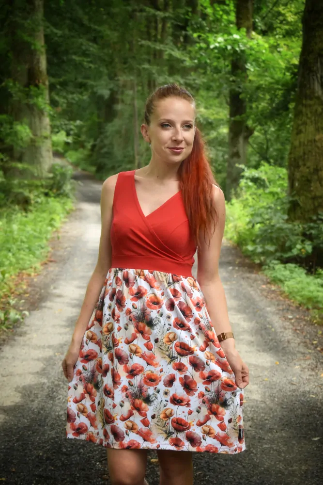 Šaty PRETTY - makové