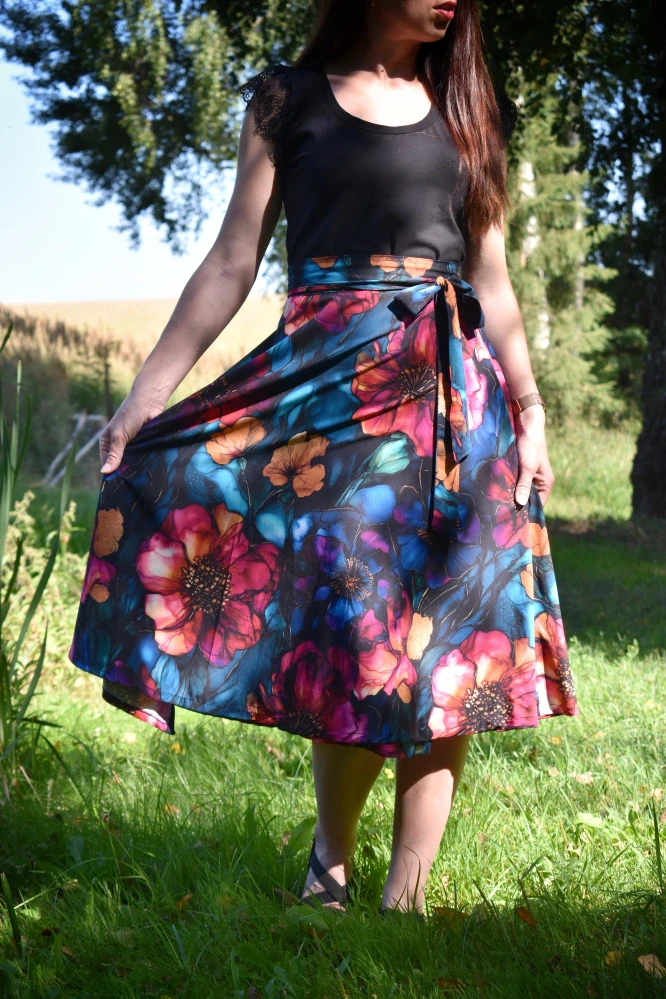 Zavinovací sukně BREEZE WRAP - WILD DESIRE