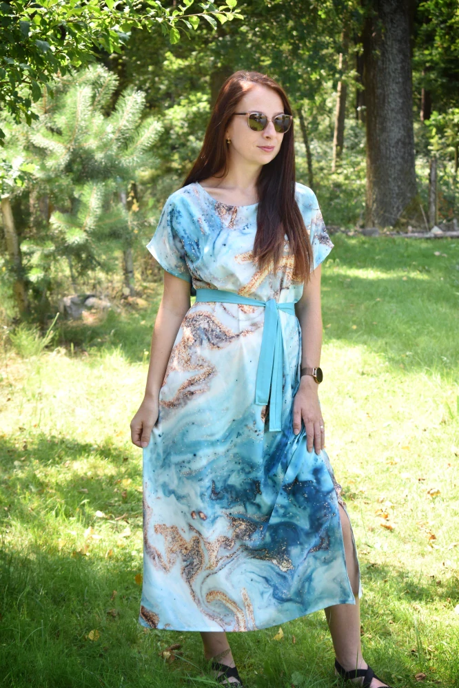 Letní šaty PAVUČINKA - OCEAN BLUSH