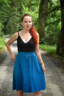 Sukně Evelína - PETROLEJOVÁ