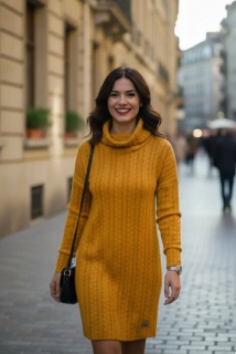 Šaty COPÁNKY - ŠAFRÁN