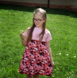 Dětské šaty Little Lucy - OHNIVÉ KVĚTY