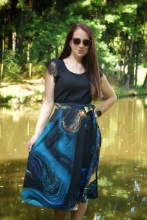 Zavinovací sukně BREEZE WRAP - OCEÁN