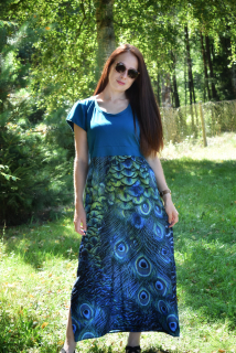 Šaty FLOWING CHARM - MYSTIC TEAL