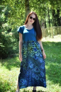 Šaty FLOWING CHARM - MYSTIC TEAL
