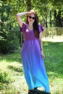Šaty FLOWING CHARM - AMETHYST DUSK