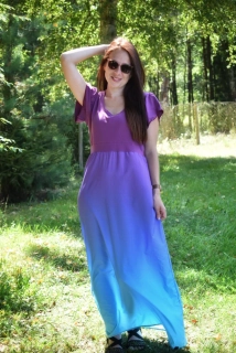 Šaty FLOWING CHARM - AMETHYST DUSK