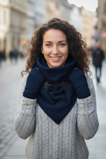 Šátkošála COPÁNKY- NAVY BLUE