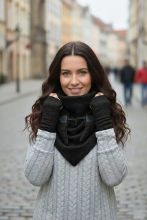 Šátkošála COPÁNKY - ČERNÁ